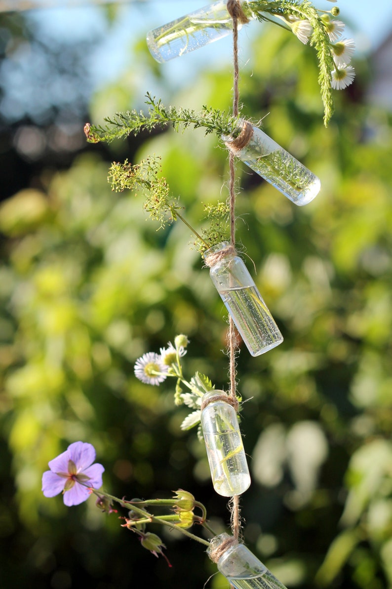 Recycled Glass Bottle Garland Flower Bud Vase for Wedding Etsy
