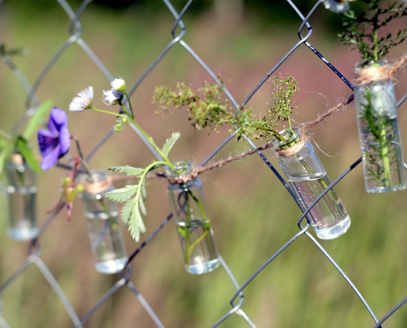 Recycled Glass Bottle Garland Flower Bud Vase for Wedding Etsy