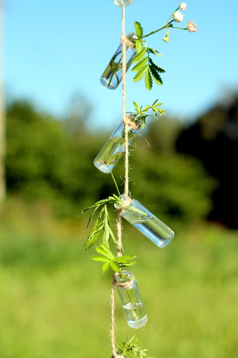 Recycled Glass Bottle Garland Flower Bud Vase for Wedding Etsy