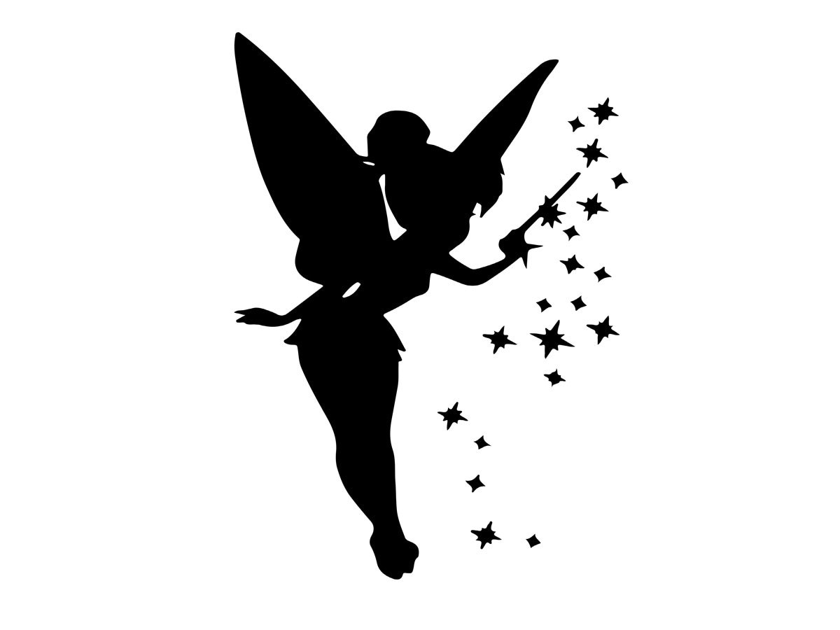 Inkerbell SVG Tinkerbell DXF Tinkerbell Silhouette SVG Cut