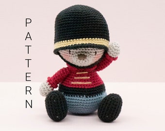 Amigurumi crochet pattern - The Nutcracker prince teddy bear (ENGLISH ONLY)