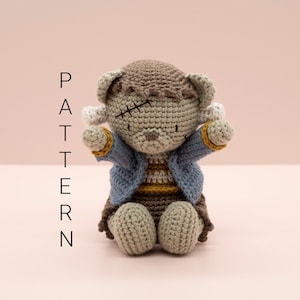 Amigurumi crochet pattern Frankensteddy ENGLISH ONLY zdjęcie 1