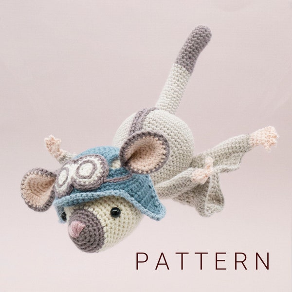 Amigurumi crochet pattern - Sweetie the sugar glider Australian native (ENGLISH only)