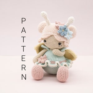 Amigurumi crochet pattern - Posy the fairy pixie doll (ENGLISH ONLY)