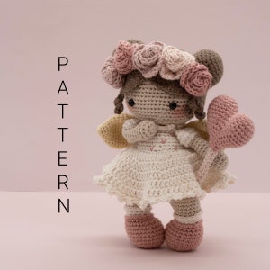 Amigurumi crochet pattern - Emma the love fairy doll (ENGLISH ONLY)