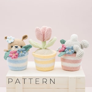 Amigurumi crochet pattern - The Pots (ENGLISH ONLY)