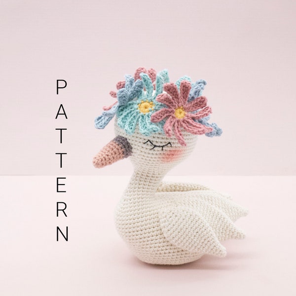 Amigurumi crochet pattern - Clara the swan bird (ENGLISH ONLY)