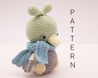 Amigurumi crochet pattern - Duncan the duck bird (ENGLISH ONLY)