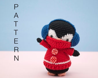 Amigurumi crochet pattern - Kenny the penguin bird (ENGLISH ONLY)