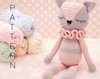 Amigurumi crochet pattern - Sienna the kitten cat (ENGLISH ONLY)