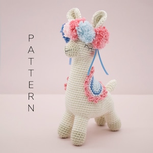 Amigurumi crochet pattern - Lara the llama (ENGLISH ONLY)