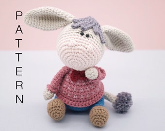 Amigurumi haakpatroon - Don Juan de ezel (ALLEEN ENGELS)