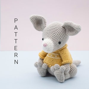 Amigurumi Häkelanleitung - Boomer das Känguru (ENGLISCH)