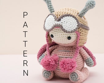 Amigurumi crochet pattern - Lottie the ladybird from Amigurumi Treasures book (ENGLISH ONLY)