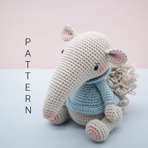 Amigurumi crochet pattern - Antony the Anteater (ENGLISH ONLY)