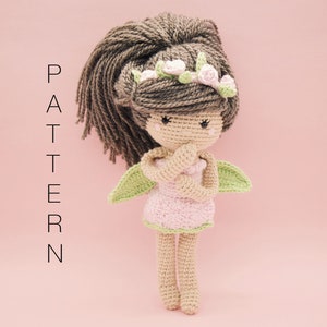 Amigurumi crochet pattern - Ava-Rose flower fairy doll (ENGLISH ONLY)