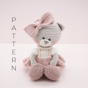 Amigurumi crochet pattern Millie-Rose the teddy bear ENGLISH ONLY image 1