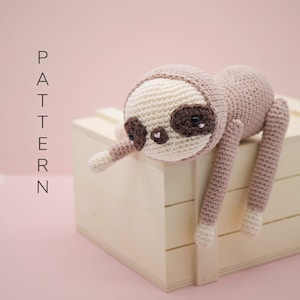 Amigurumi crochet pattern - Solomon the sloth (ENGLISH ONLY)