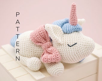 Amigurumi crochet pattern - Eunice the unicorn horse (ENGLISH ONLY)