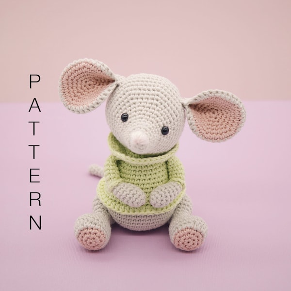 Amigurumi crochet pattern - Albert the mouse (ENGLISH ONLY)