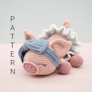 Amigurumi crochet pattern - Daisy-Mae the Pig from Amigurumi Treasures book (ENGLISH ONLY)