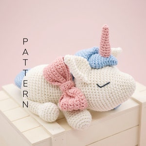 Amigurumi crochet pattern - Eunice the unicorn horse (ENGLISH ONLY)