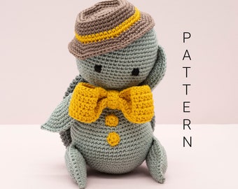 Amigurumi crochet pattern - Theodore the turtle (ENGLISH ONLY)