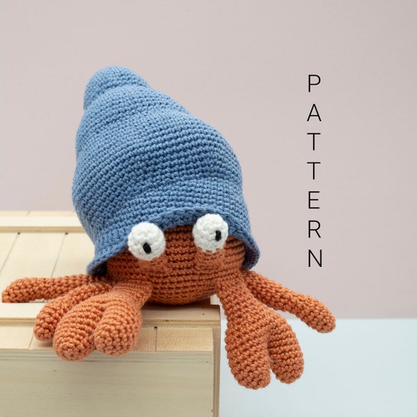 Amigurumi Häkelanleitung - Brendan der Einsiedlerkrebs (ENGLISH ONLY)