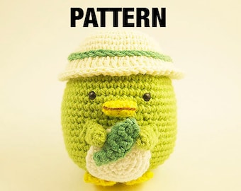 Amigurumi crochet pattern - San-X sumikko gurashi penguin with hat (ENGLISH ONLY)