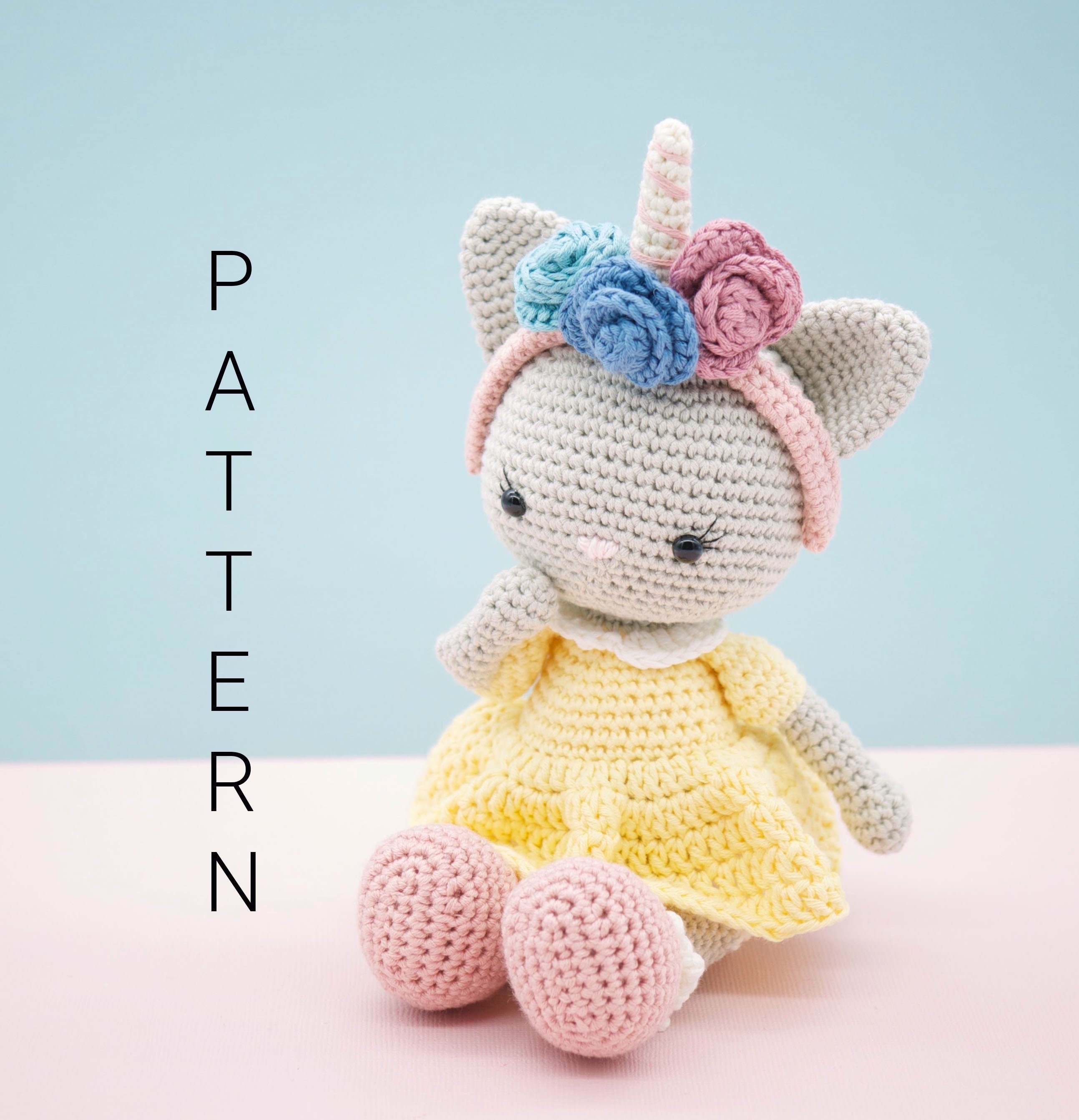 Buy Amigurumi Crochet Pattern Ming the Kitten Cat From Amigurumi