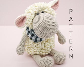 Amigurumi haakpatroon - Burbury het schaap uit het Amigurumi Treasures boek (ALLEEN ENGELS)