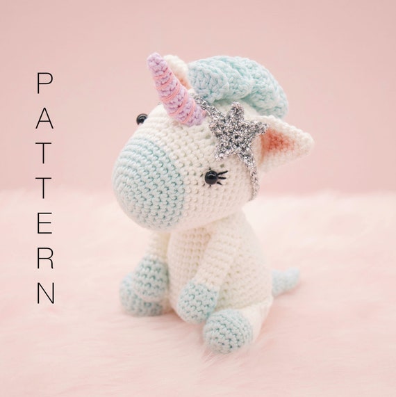 あみぐるみ編み図 - ユニコーン馬オーロラ（英語のみ） - Etsy 日本