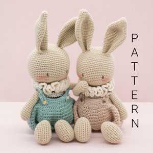 Amigurumi crochet pattern - Honey the bunny rabbit doll (ENGLISH ONLY)