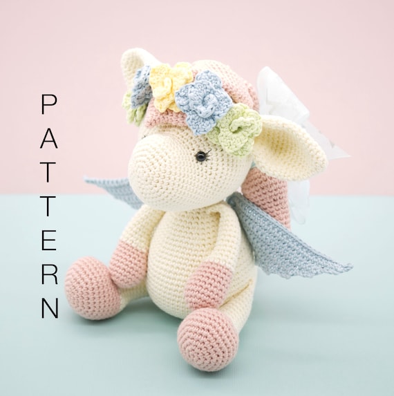 ペガサスの子供 ブルー あみぐるみ ハンドメイド （Amazon | NASKA 
