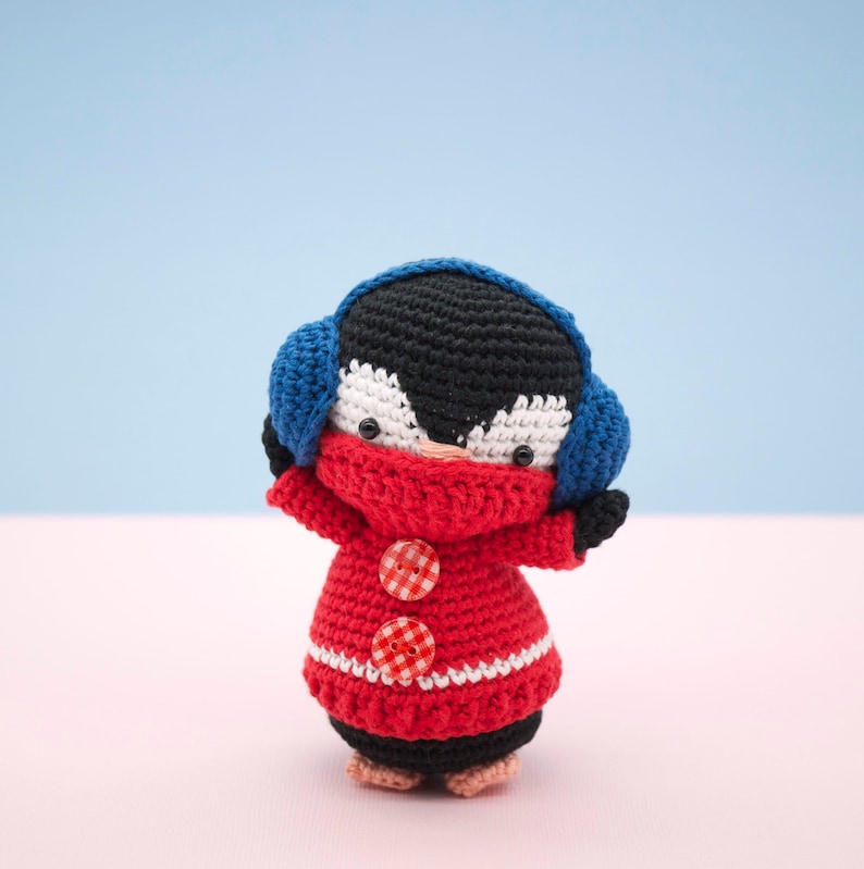 Amigurumi crochet pattern Kenny the penguin bird ENGLISH ONLY image 4