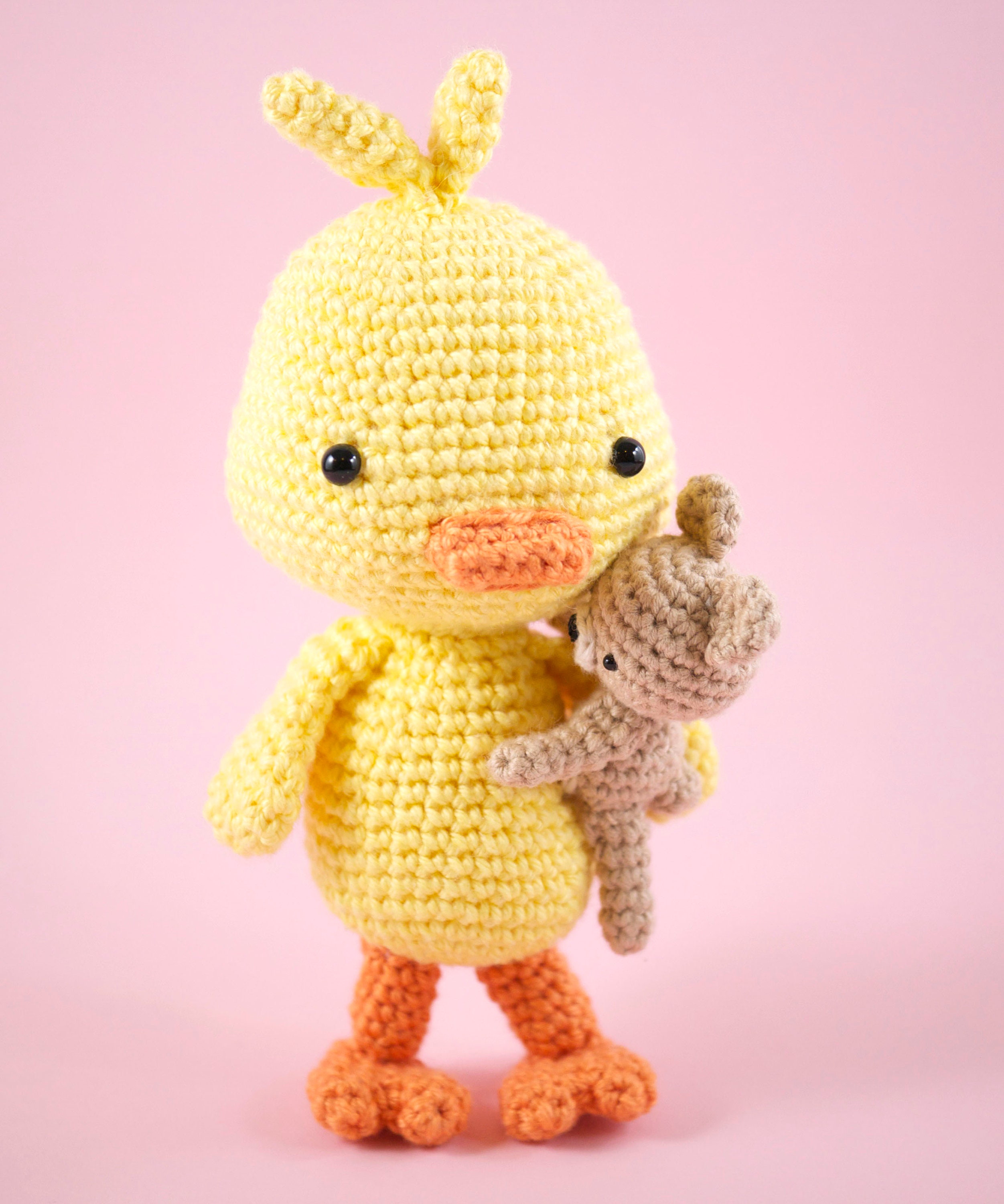 あみぐるみ編み図 - アヒルのルイとテディベア（英語のみ） - Etsy 日本