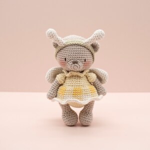 Amigurumi haakpatroon Bessie de teddybeer ALLEEN ENGELS afbeelding 2