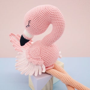 Amigurumi crochet pattern Flo the flamingo bird ENGLISH ONLY image 6