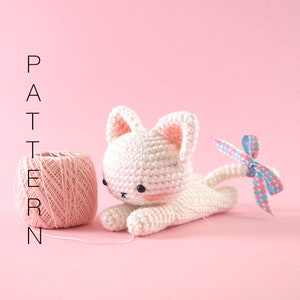 Amigurumi crochet pattern - Sweet kawaii kitten cat (ENGLISH ONLY)