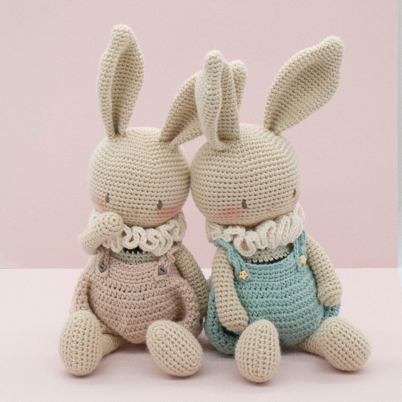 Amigurumi crochet pattern Honey the bunny rabbit doll ENGLISH ONLY image 2