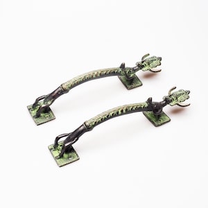 Vintage Brass Door Handles Handmade Woman Design | Home Decor Door Handels