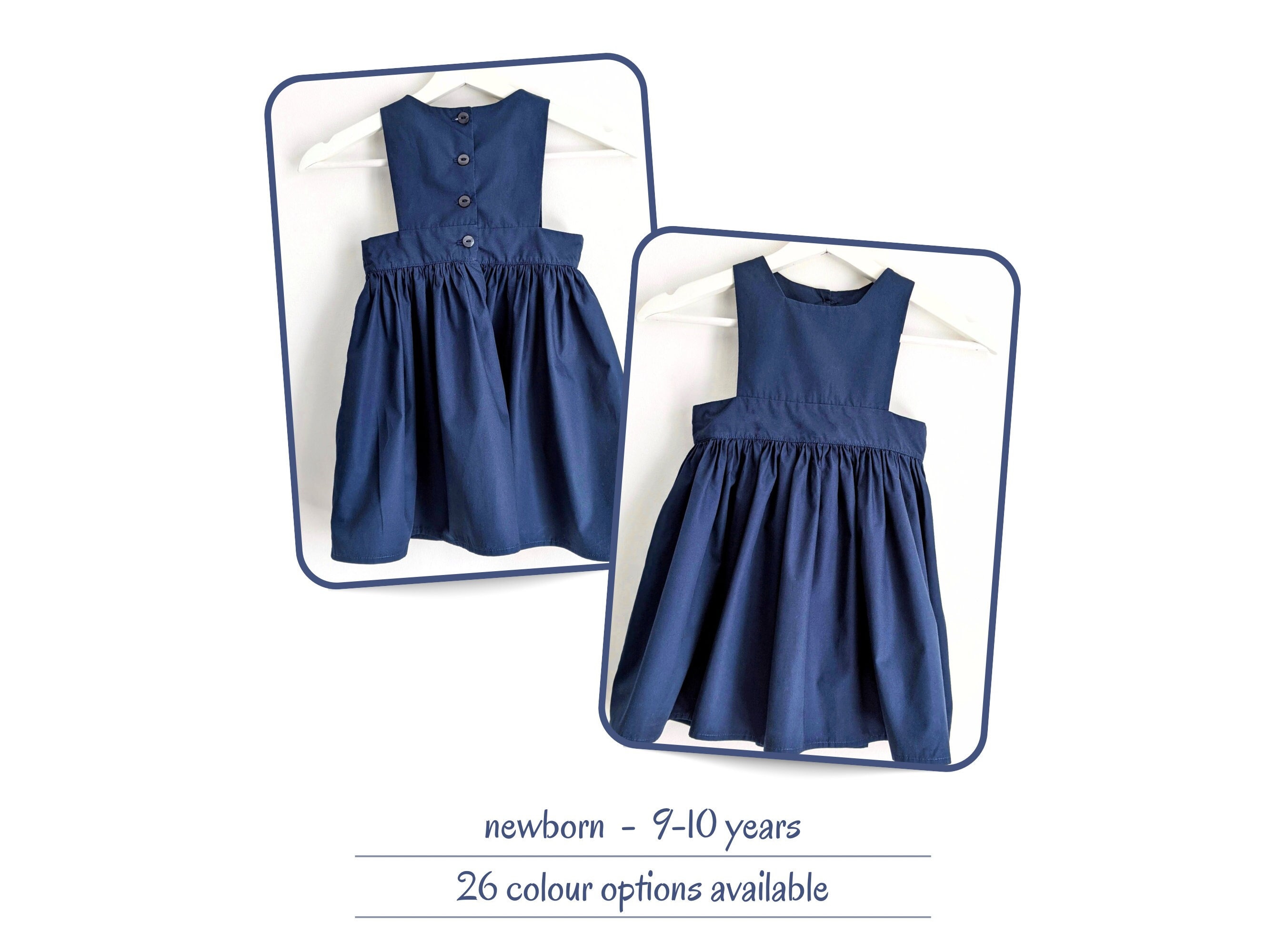 Navy blue cheap pinafore dress school