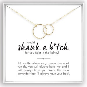 Cadeau drôle meilleur ami pour un anniversaire, cadeau pour soeur, cadeau d'anniversaire pour elle, cadeau amusant pour femme, amitié, bijoux, cadeau pour un ami, collier