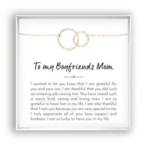 Boyfriend Mom Necklace, Gift for Boyfriend Mother, Birthday Gift, Christmas Gift, Mothers Day Gift for Boyfriends Mom, 14kt Gold Fill Silver