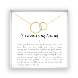 Nanny Gift, Thank You Gift for Nanny, Child Care Gift, Babysitter Gift, Nanny Appreciation, Nanny Jewelry, 14kt Gold Filled, Rose, Silver W