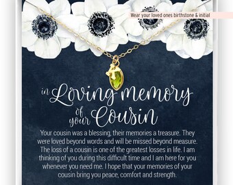 Cousin Memorial Etsy