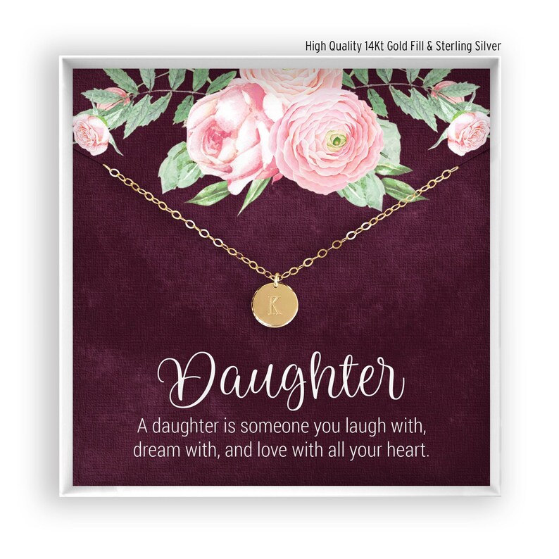 Birthday Gift for Daughter Personalized Daughter Necklace Etsy