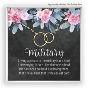 Air Force Necklace, Air Force Wife Gift,  Air Force Gift, Air Force Jewelry, Deployment Necklace, in 14kt Gold Filled, Rose Gold, Silver