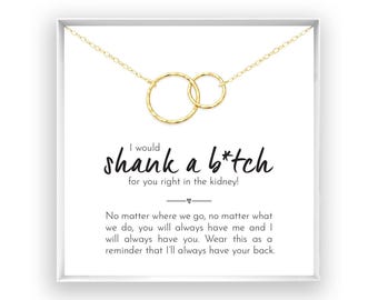 Funny Best Friend Necklace Gift for Birthday Gift for Sister Birthday Gift for Her Funny Gift for Women Friendship Jewelry Gift for Friend W