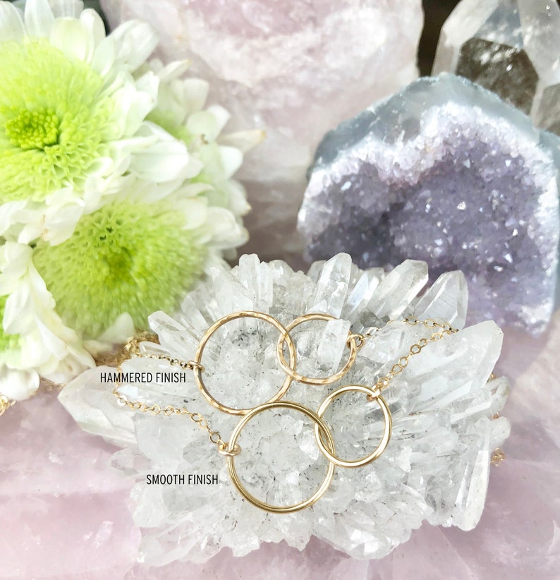 Son Memorial Gift Grief Gift Bereavement Eternity Circles Sorry for Your Loss Loss of Son Gift Sympathy Gift Son Remembrance Necklace